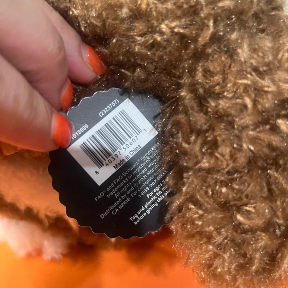 FAO Schwarz Brown and White Stuffed Animals - Picture 5 of 10